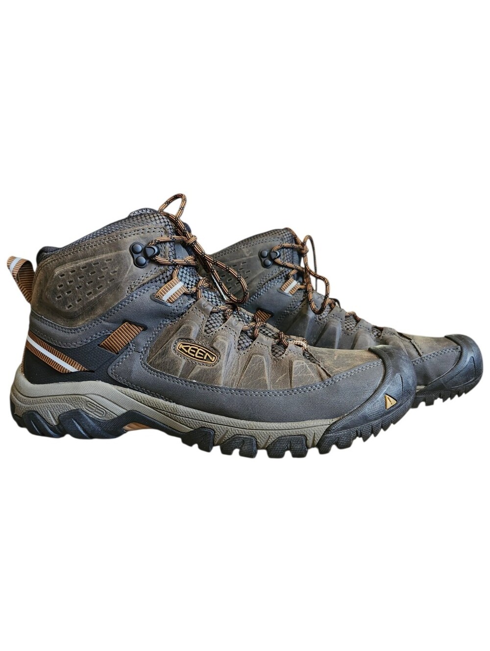 KEEN Men's Targhee III Mid Waterproof Hiking Boots. Olive/Brown. Sz. 11.5